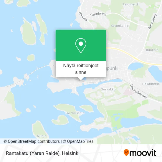 Rantakatu (Yaran Raide) kartta