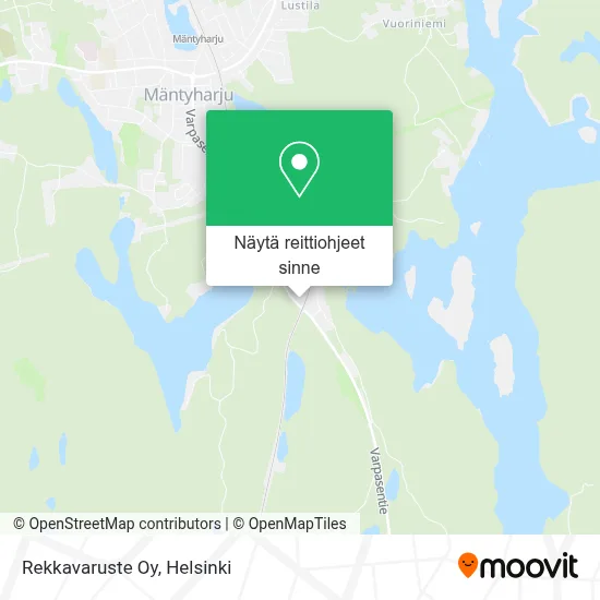 Rekkavaruste Oy kartta