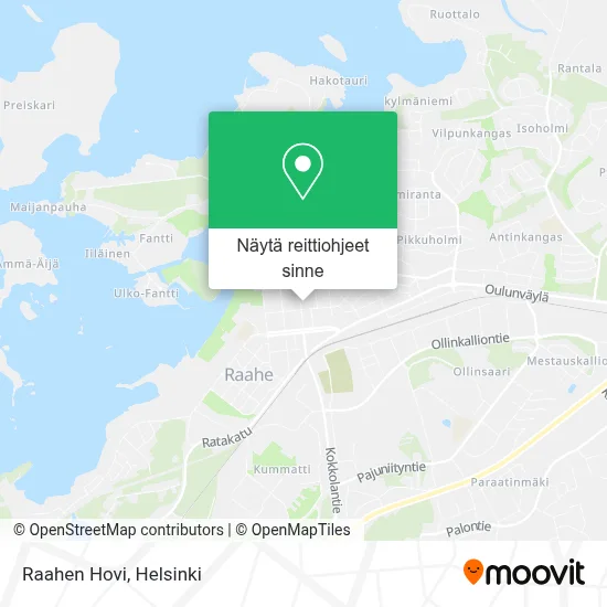 Raahen Hovi kartta