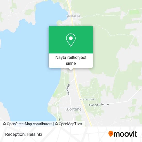 Reception kartta