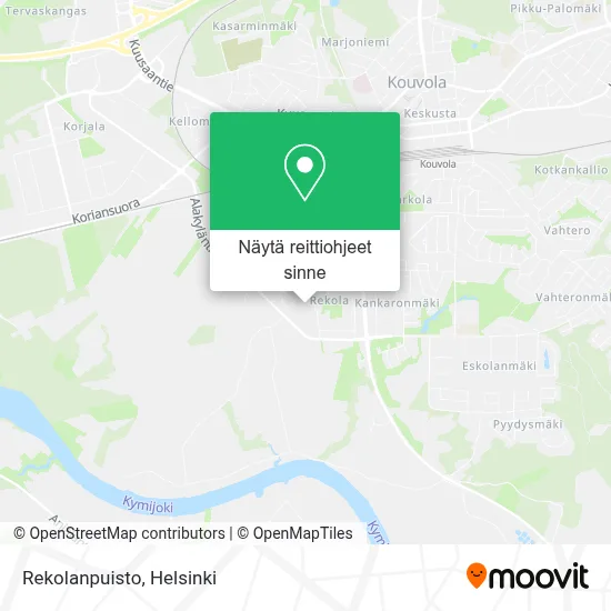 Rekolanpuisto kartta