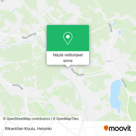 Rikantilan Koulu kartta