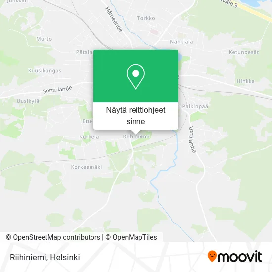 Riihiniemi kartta