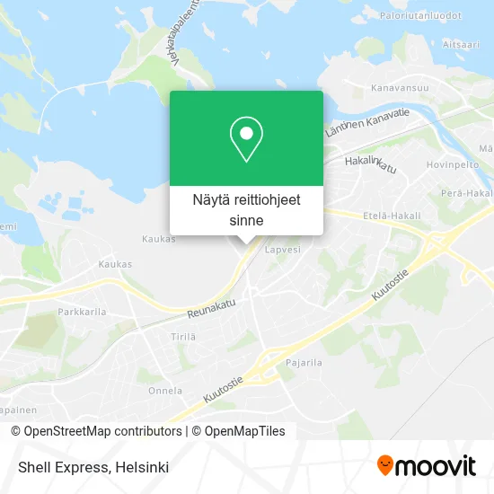 Shell Express kartta