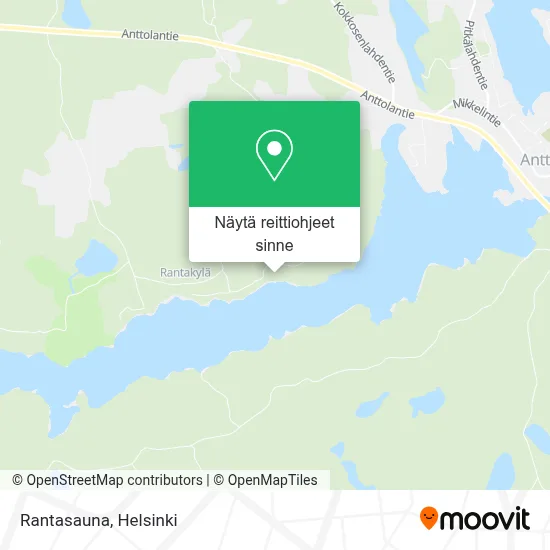 Rantasauna kartta