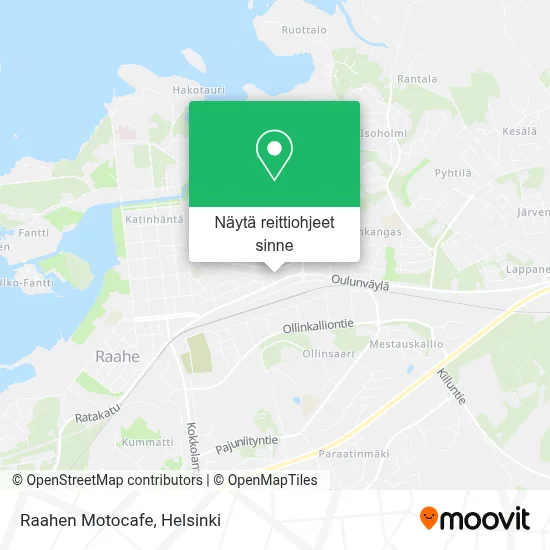 Raahen Motocafe kartta