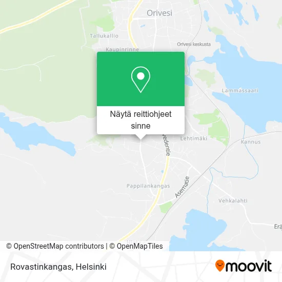 Rovastinkangas kartta