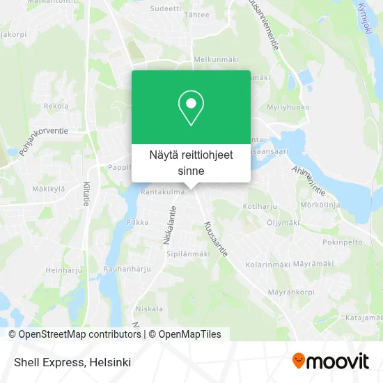 Shell Express kartta