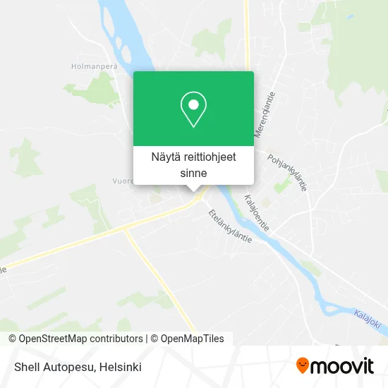 Shell Autopesu kartta