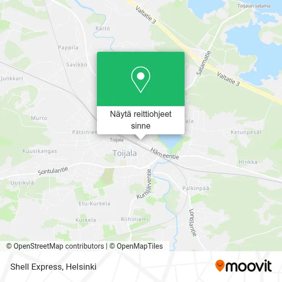 Shell Express kartta