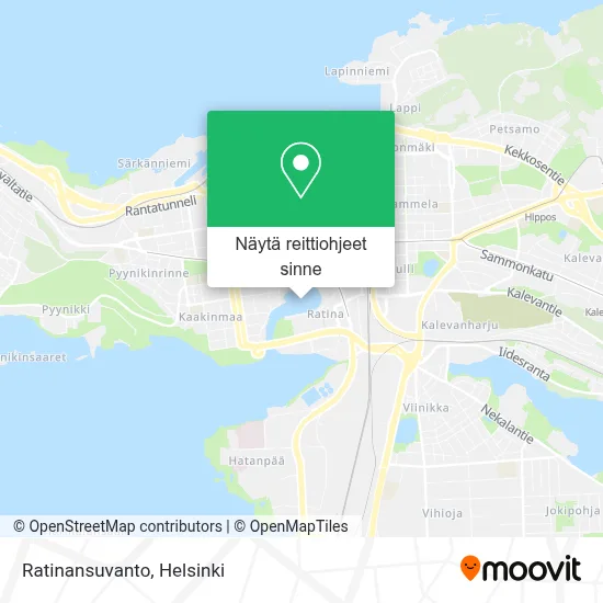 Ratinansuvanto kartta