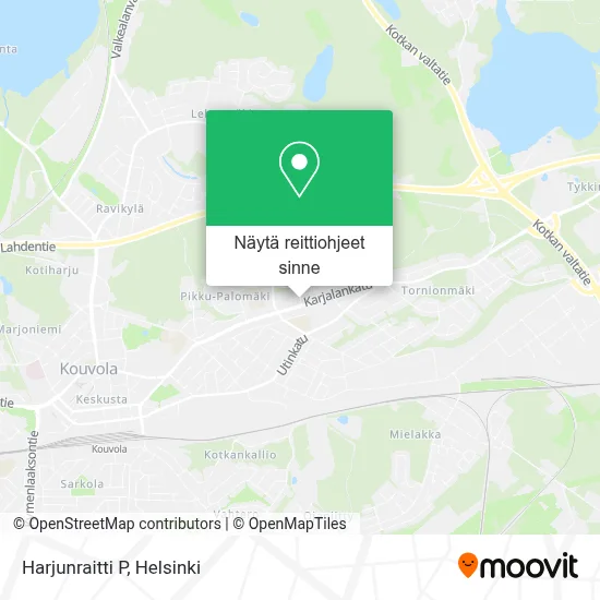 Harjunraitti P kartta