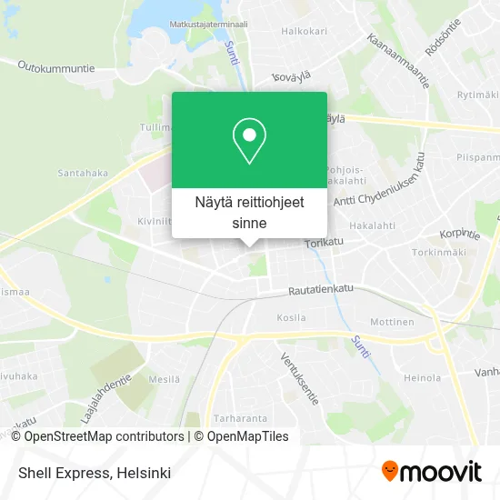 Shell Express kartta