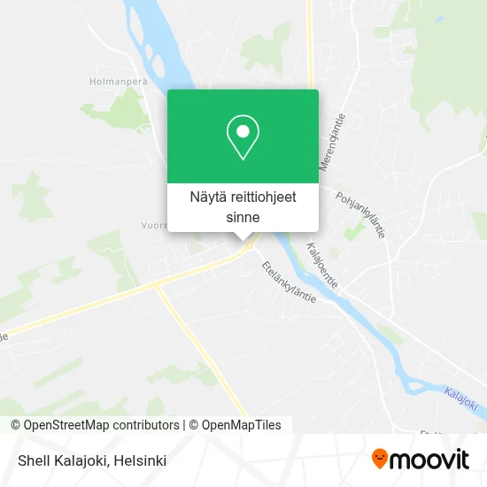 Shell Kalajoki kartta