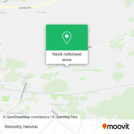 Riihiniitty kartta