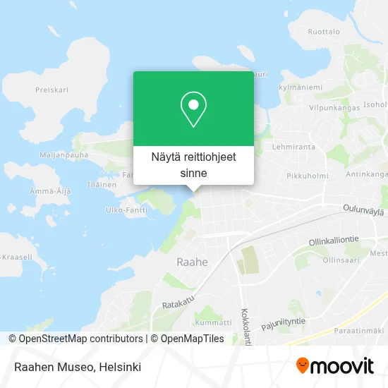 Raahen Museo kartta