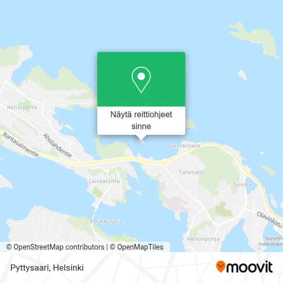 Pyttysaari kartta