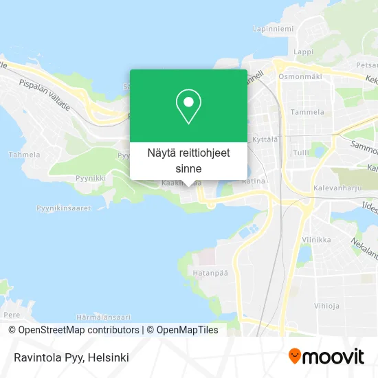 Ravintola Pyy kartta