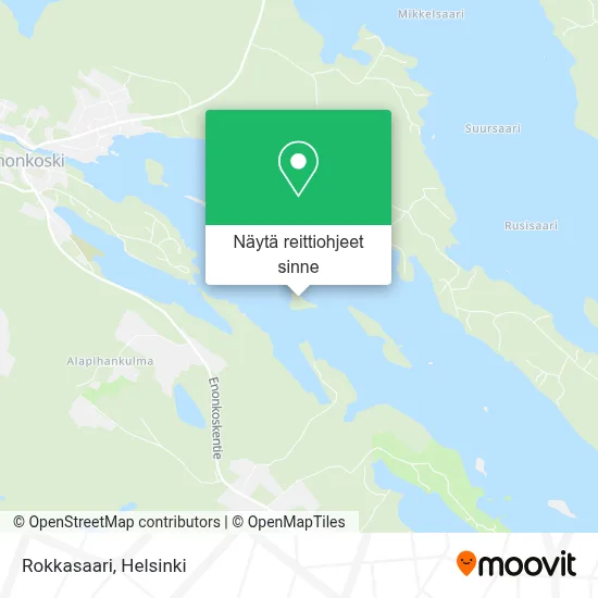 Rokkasaari kartta