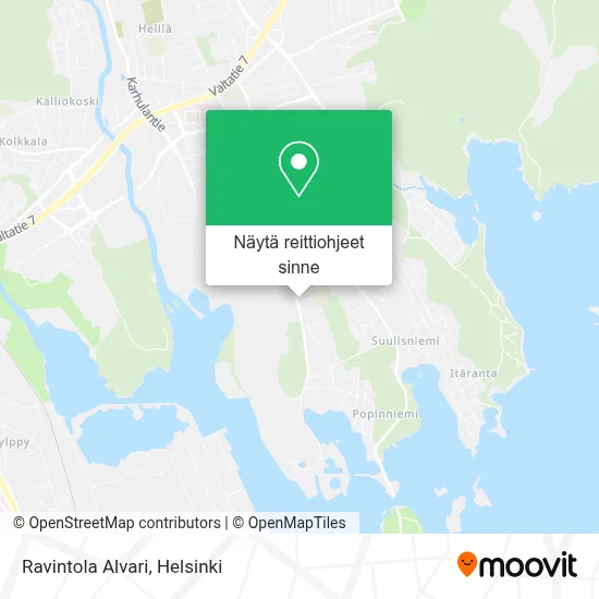 Ravintola Alvari kartta