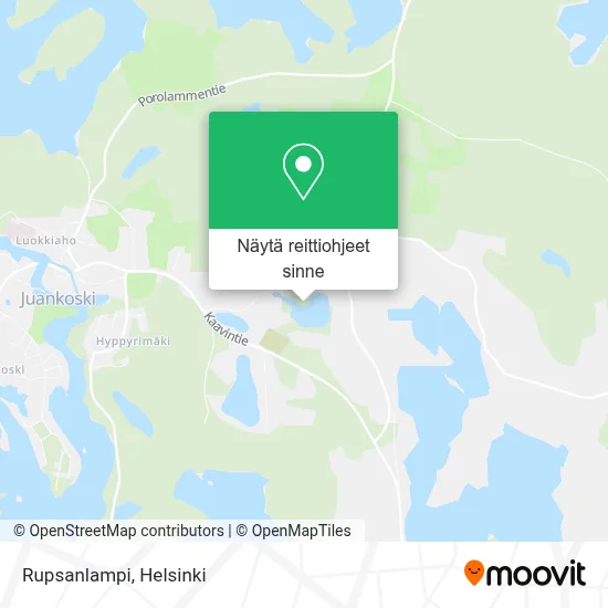 Rupsanlampi kartta