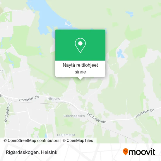 Rigärdsskogen kartta