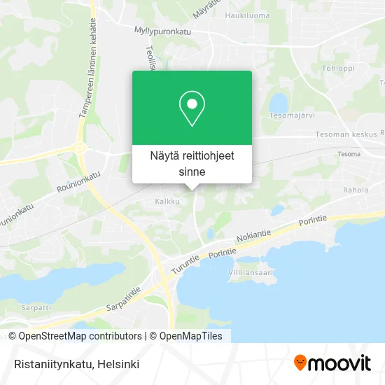 Ristaniitynkatu kartta