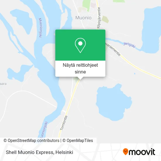 Shell Muonio Express kartta