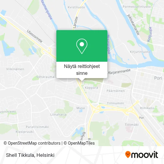 Shell Tikkula kartta