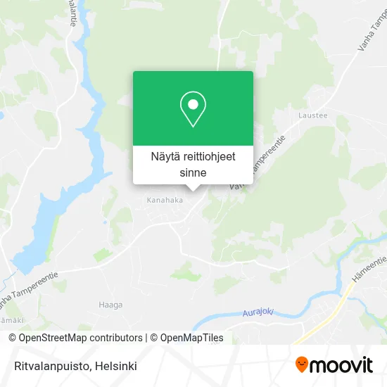 Ritvalanpuisto kartta
