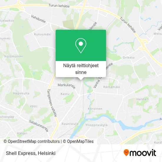 Shell Express kartta