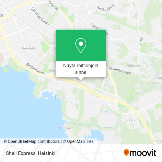 Shell Express kartta