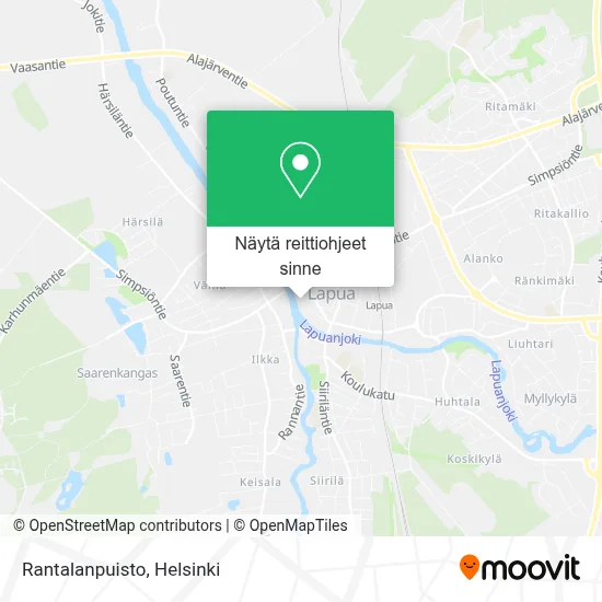Rantalanpuisto kartta