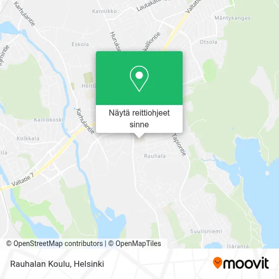 Rauhalan Koulu kartta