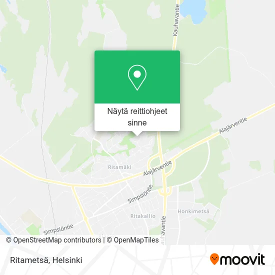 Ritametsä kartta