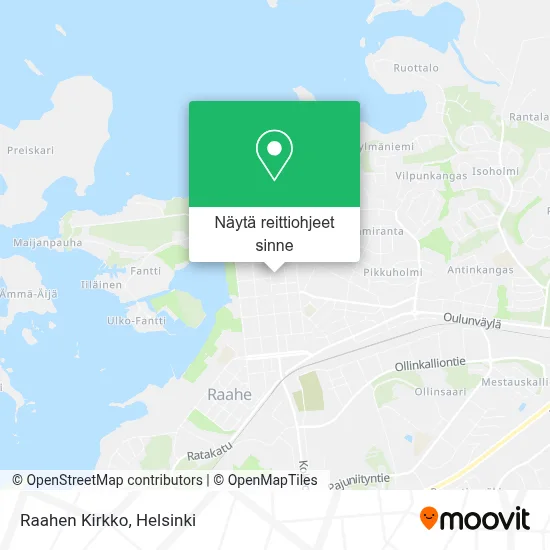 Raahen Kirkko kartta