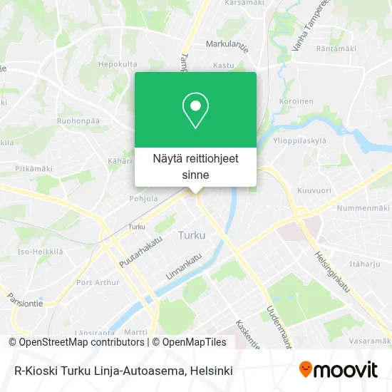 R-Kioski Turku Linja-Autoasema kartta