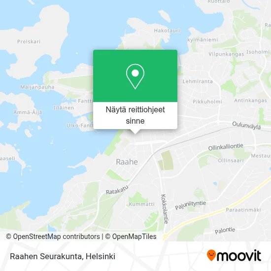 Raahen Seurakunta kartta