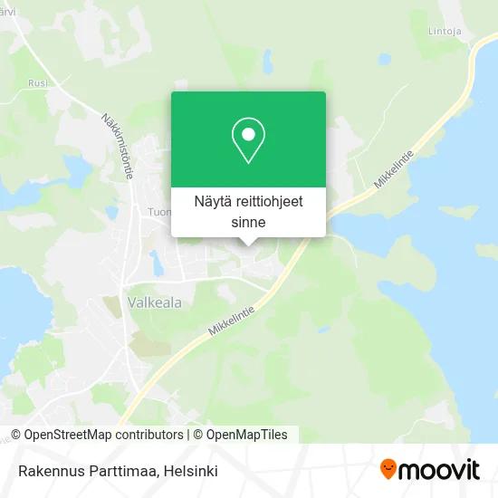 Rakennus Parttimaa kartta