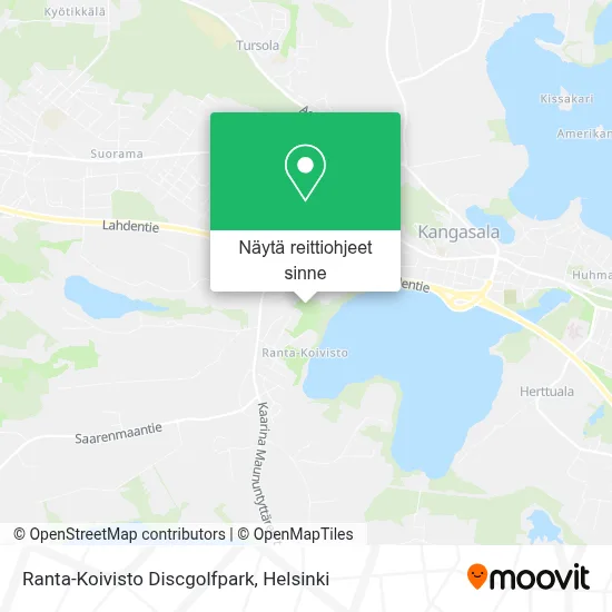Ranta-Koivisto Discgolfpark kartta