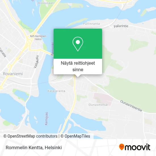 Rommelin Kentta kartta