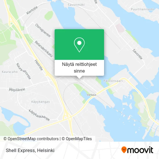 Shell Express kartta