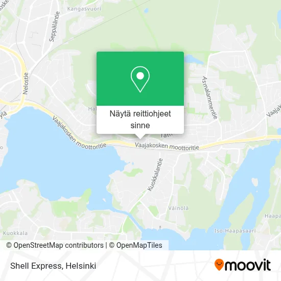 Shell Express kartta