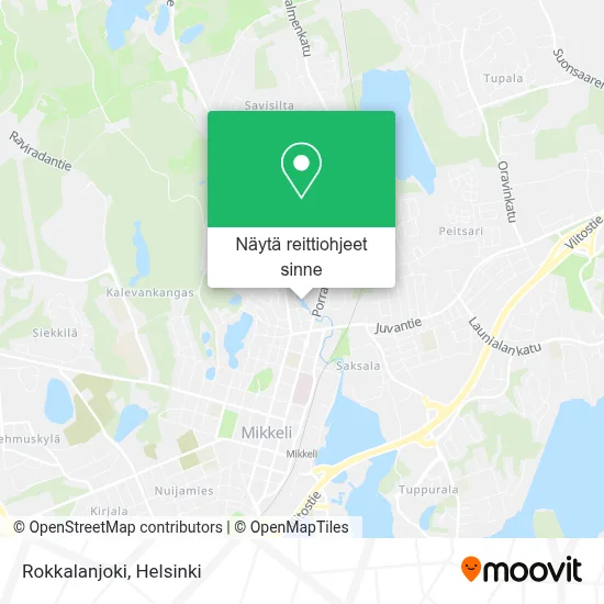 Rokkalanjoki kartta