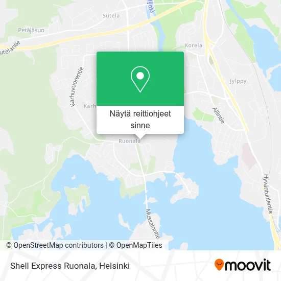 Shell Express Ruonala kartta
