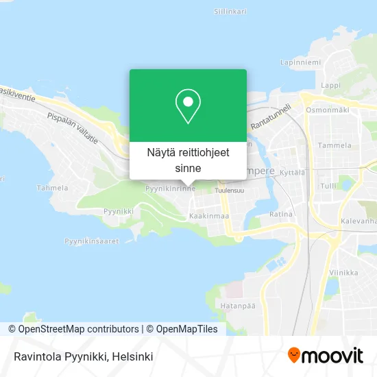 Ravintola Pyynikki kartta