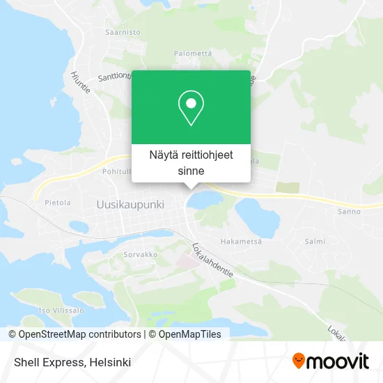 Shell Express kartta