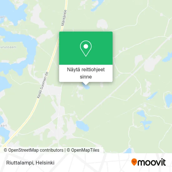 Riuttalampi kartta