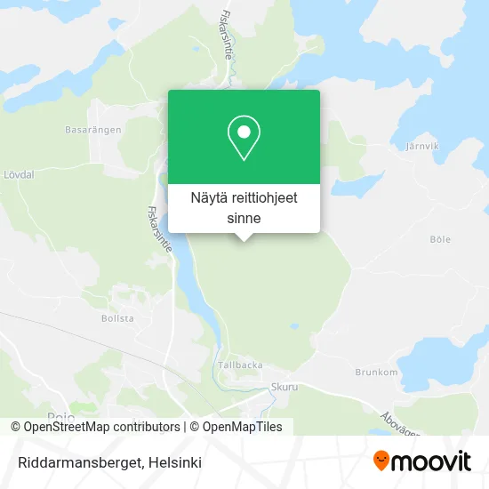 Riddarmansberget kartta