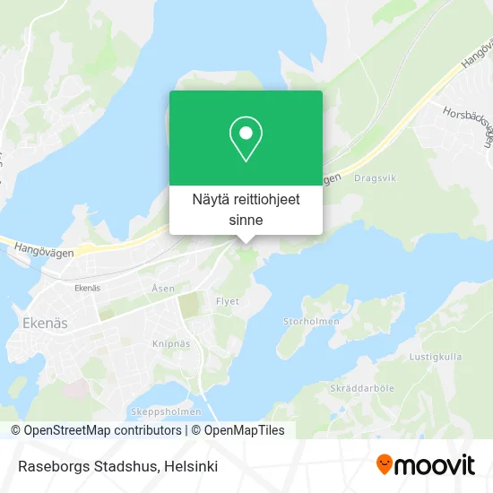 Raseborgs Stadshus kartta